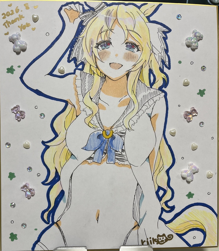 水着ヴィクトワールピサ　デコ色紙