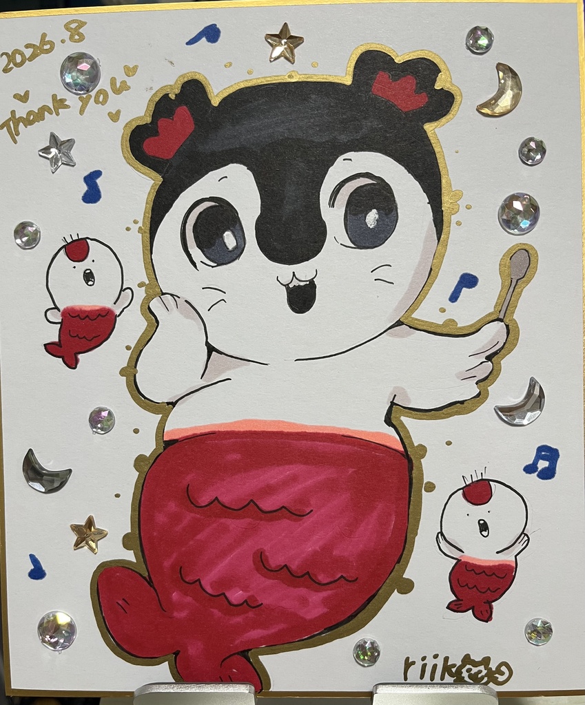 ちいかわ　セイレーンデコ色紙