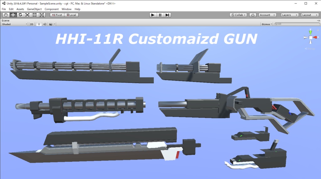 【VRChat想定】HHI-11R Customaizd GUN