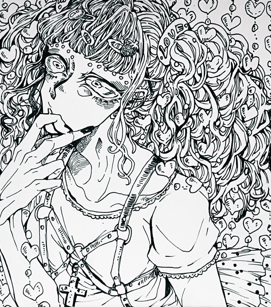 ミニ原画「愛が溢れて止まらない！ガール」