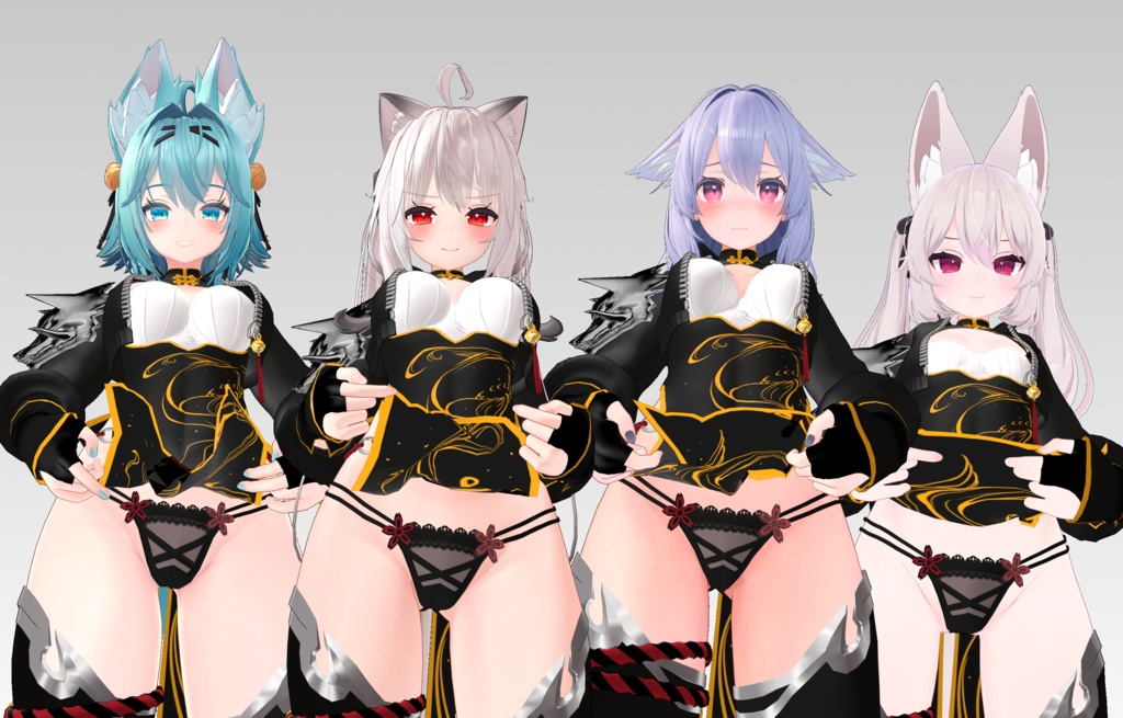 【4アバター対応】伏矢【衣装】