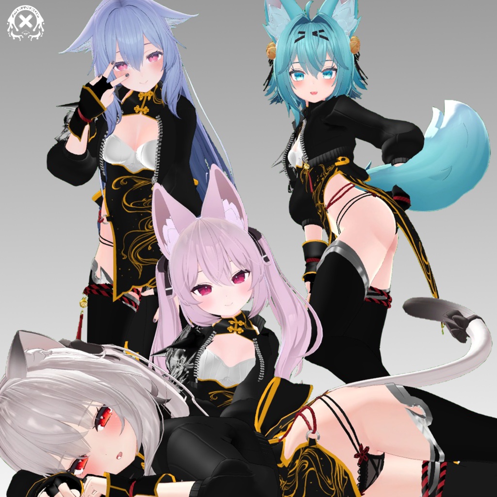 【4アバター対応】伏矢【衣装】