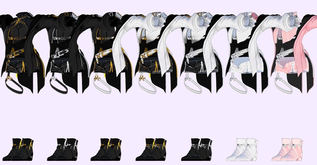 【複数アバター対応】業【衣装】