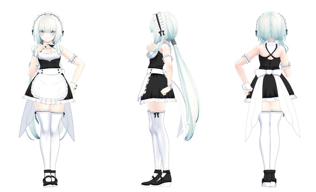 【7アバター対応】メイド【ギミック付き衣装】