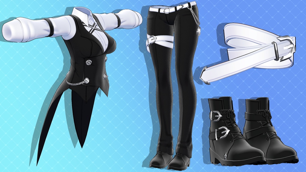 【複数アバター対応】Re:夜曲【衣装】