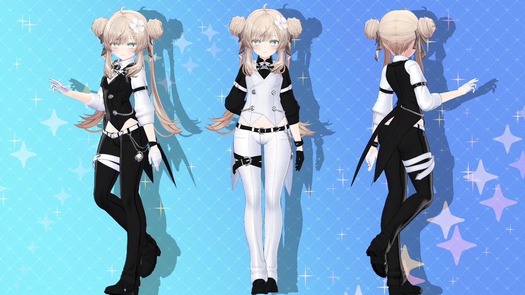 【複数アバター対応】Re:夜曲【衣装】