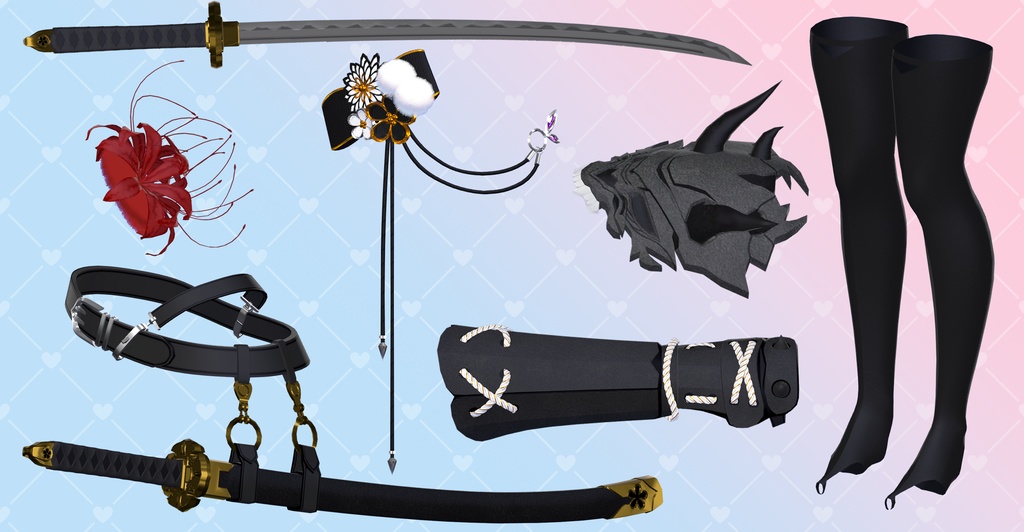 【5アバター対応】朧【衣装】