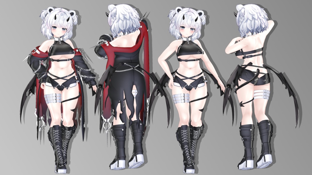 ✿くまり発売セール✿【複数アバター対応】孽【ギミック付き衣装】