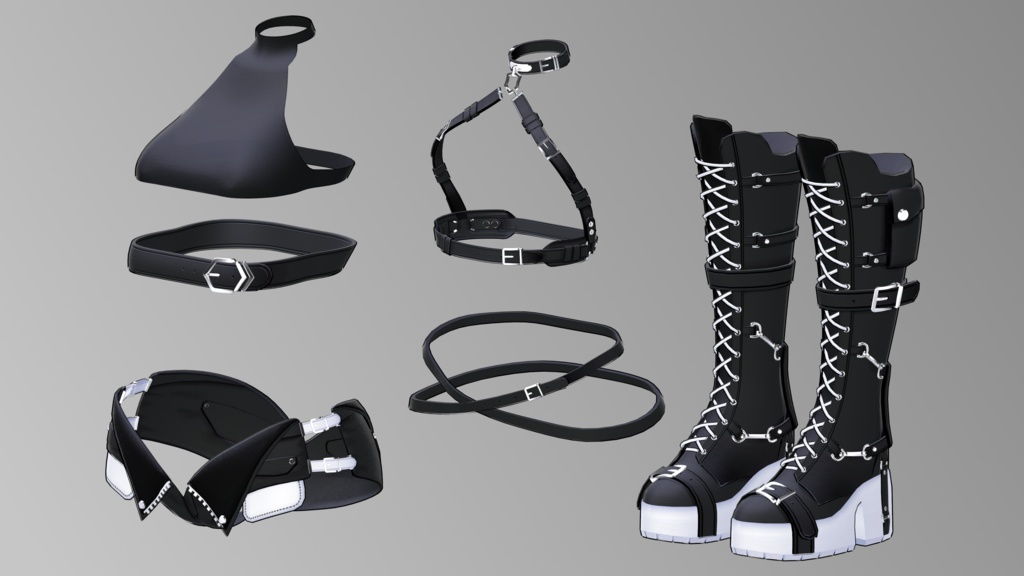 【複数アバター対応】孽【ギミック付き衣装】