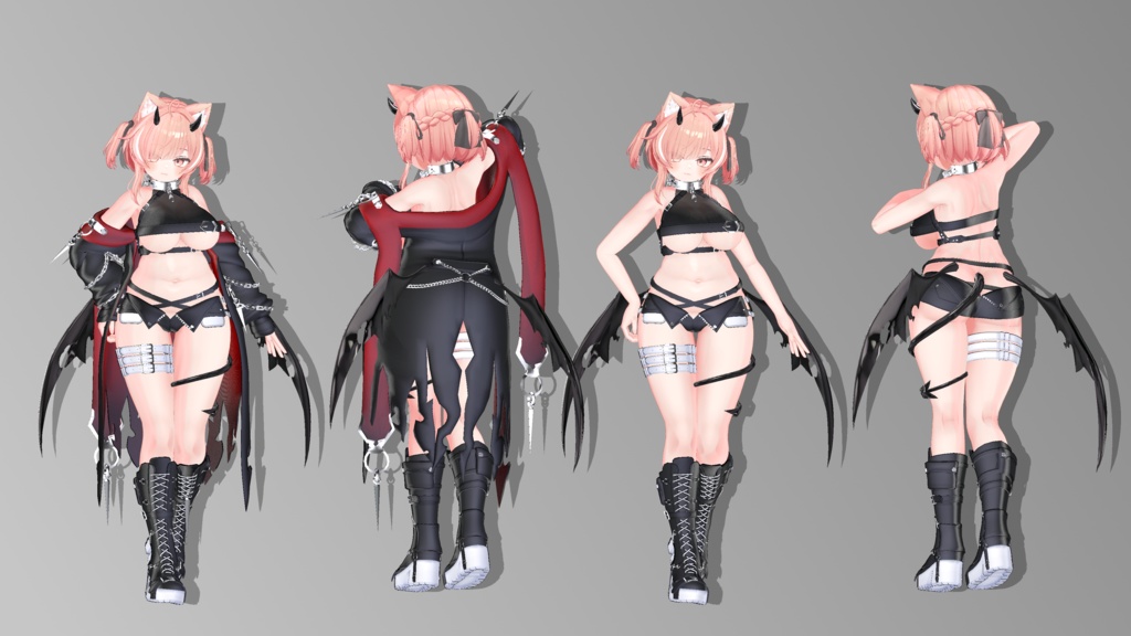 【複数アバター対応】孽【ギミック付き衣装】