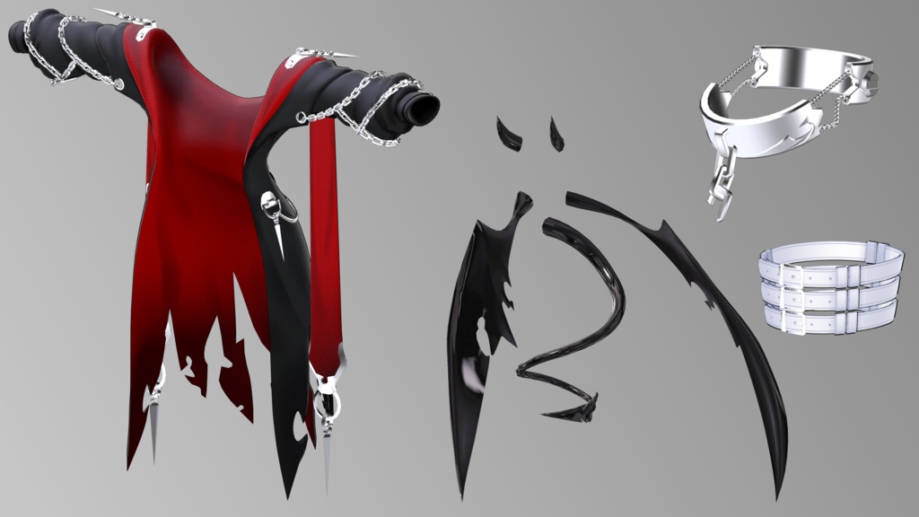 【複数アバター対応】孽【ギミック付き衣装】