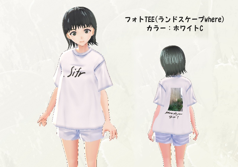 .sifr バックフォトTEE(ランドスケープwhere)全5種
