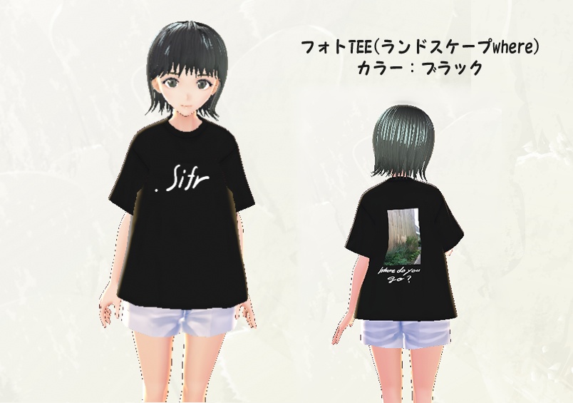 .sifr バックフォトTEE(ランドスケープwhere)全5種