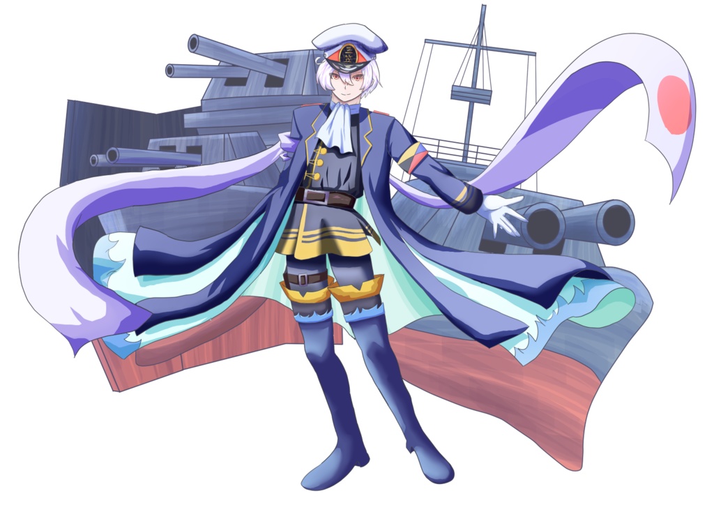 三笠 擬人化 立ち絵