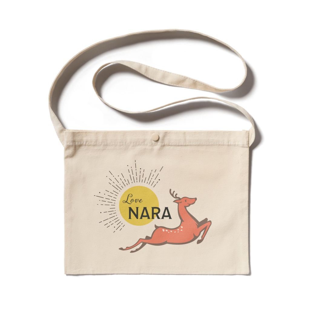 Love NARAサコッシュ(ベージュ)