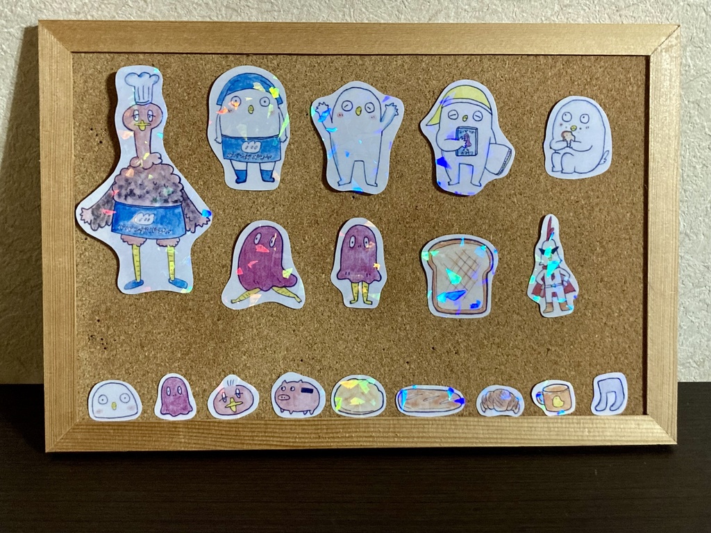 シラタマくんとシールもいっしょ