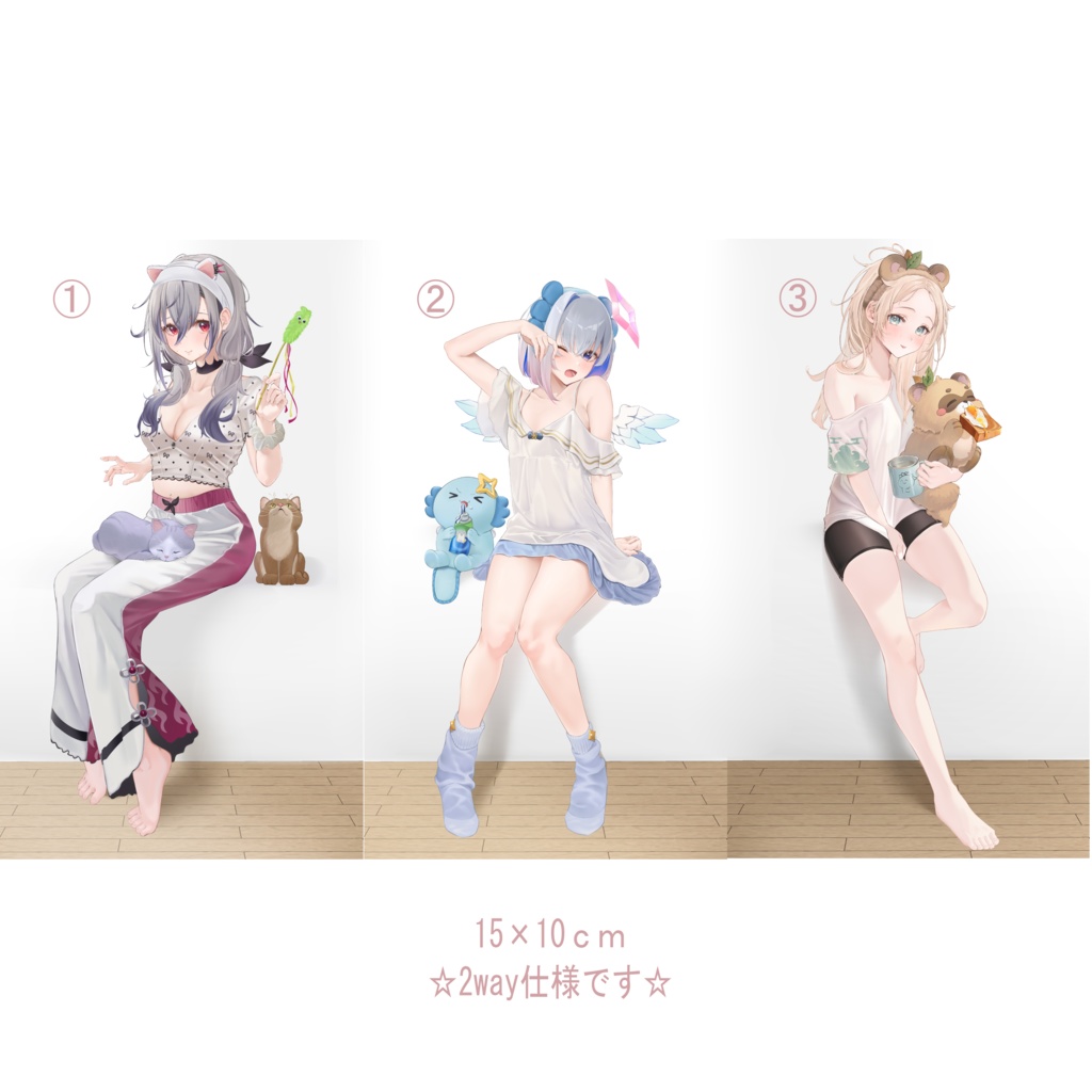 響咲リオナ・天音かなた・風真いろは　アクスタ【非公式】