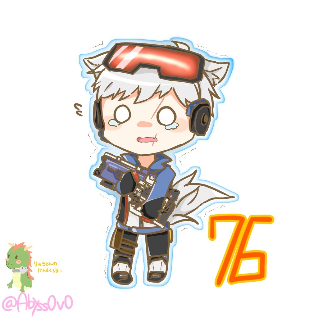 Solider 76 アクリルキーホルダー50×50