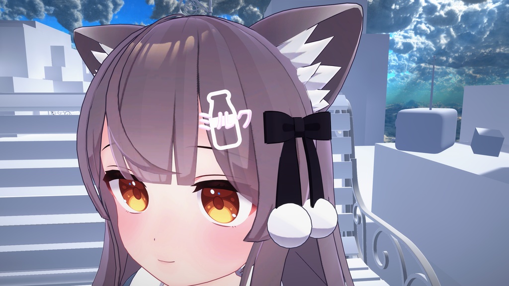 ミルクちゃんのミルクヘアピン