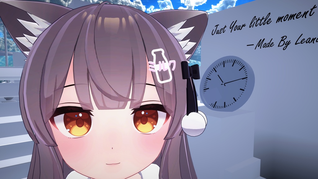 ミルクちゃんのミルクヘアピン