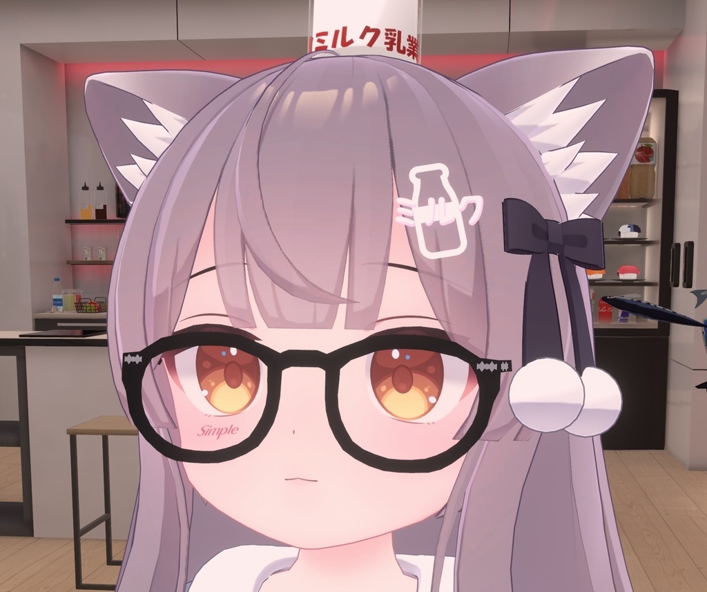 ミルクちゃんのミルクヘアピン