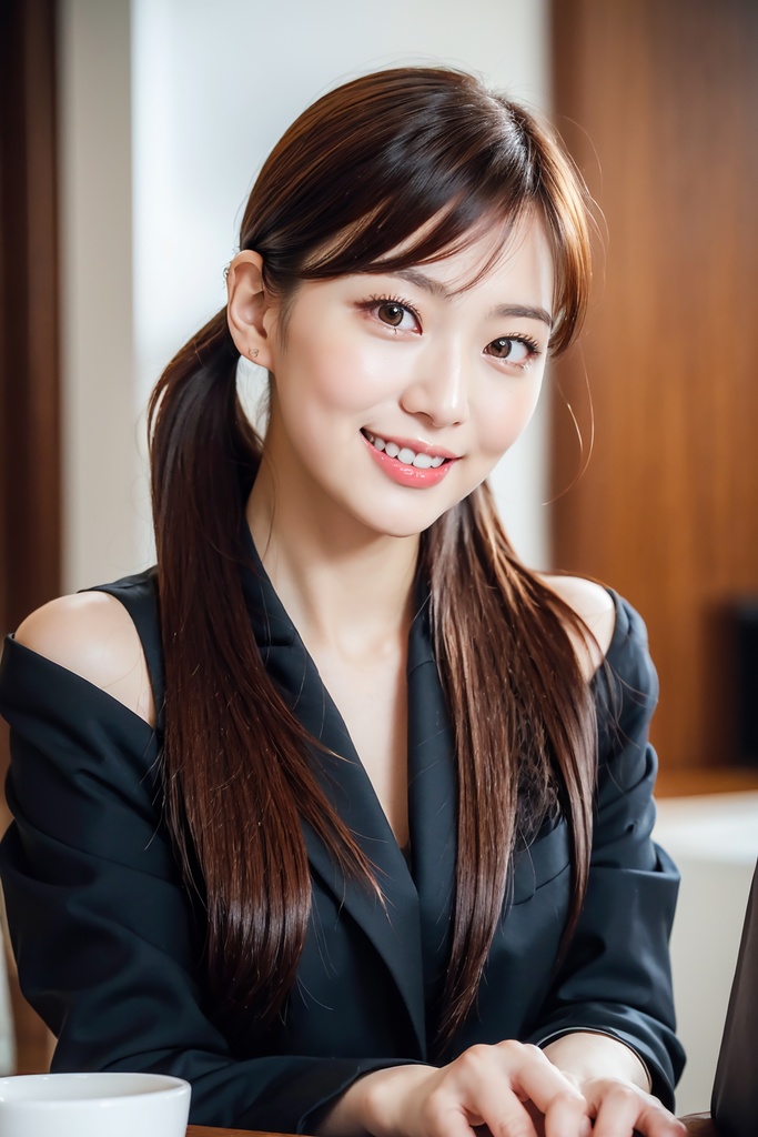 笑顔で働く美人OL写真集(AI美女)