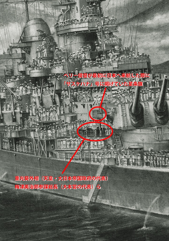 限定製作ミニチュア複製原画「東京湾上の星条旗 −戦艦 ミズーリ 19450902−」