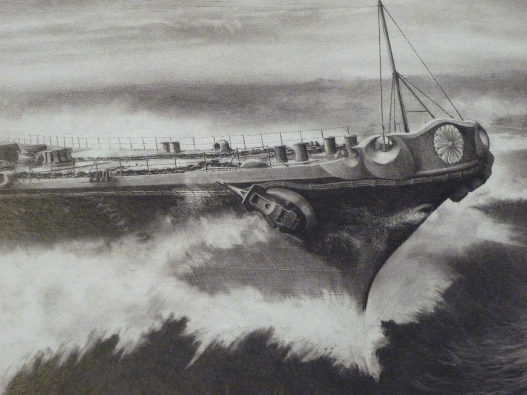 限定製作ミニチュア複製原画「孤高の浮城 -戦艦 大和 2605-」