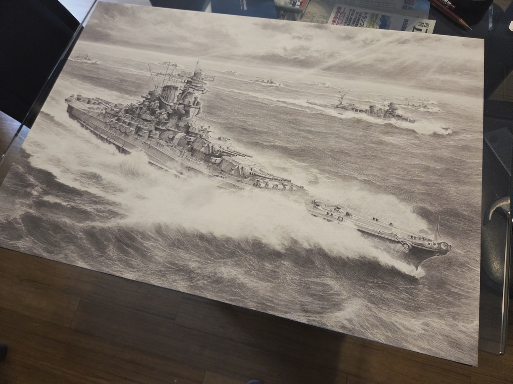 Full-scale replica of the original artwork『26311208 邂逅 ―約束の海』”The Sea of Destiny -The Second Fleet-”