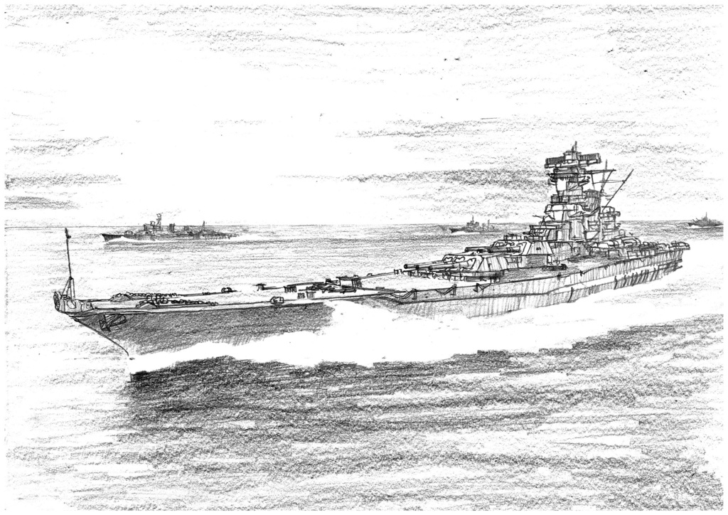 限定製作ミニチュア複製原画「天一號 2605 -戦艦 大和-」