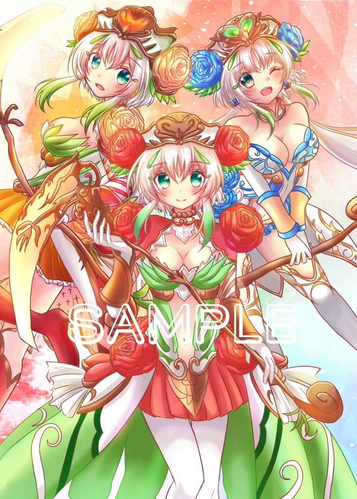 イラストカード(胸アーシャ)