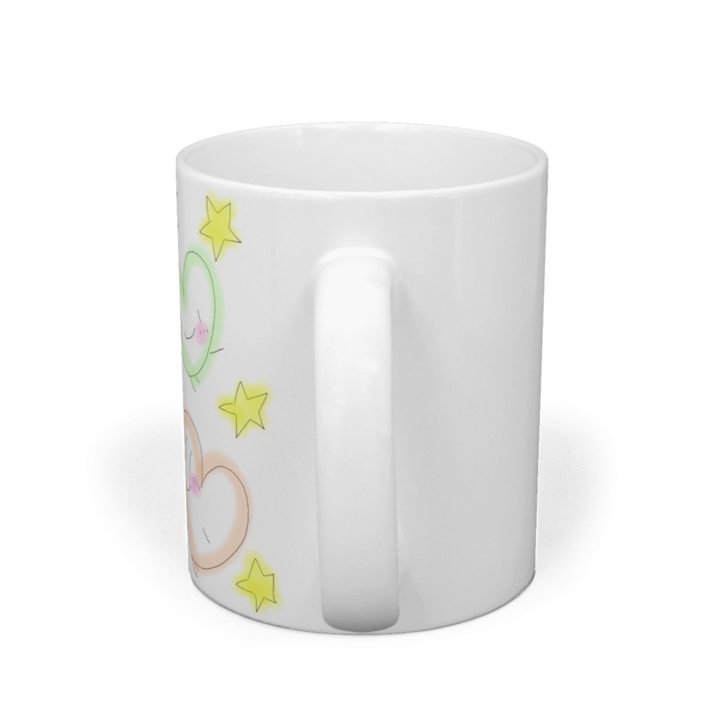 星のハートのマグカップ