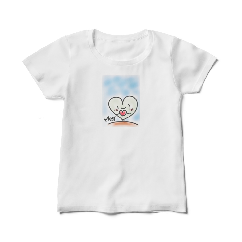 青空の下でハート君