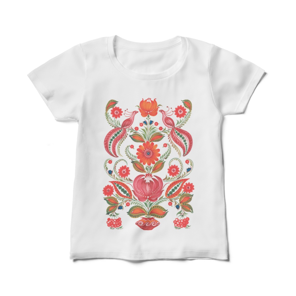 Tatyana.chorna☆ペトリキウカTシャツ(レディース)☆5デザイン