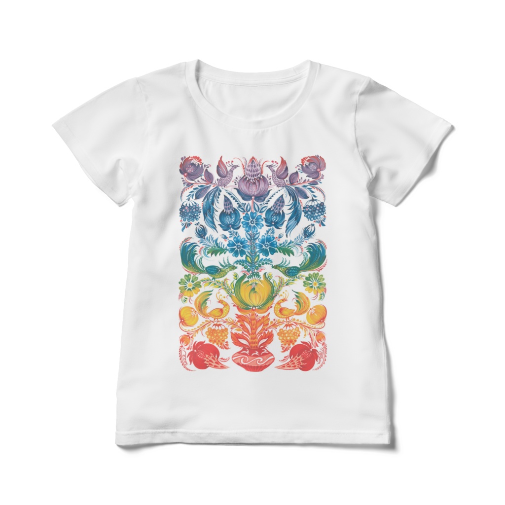 Tatyana.chorna☆ペトリキウカTシャツ(レディース)☆5デザイン