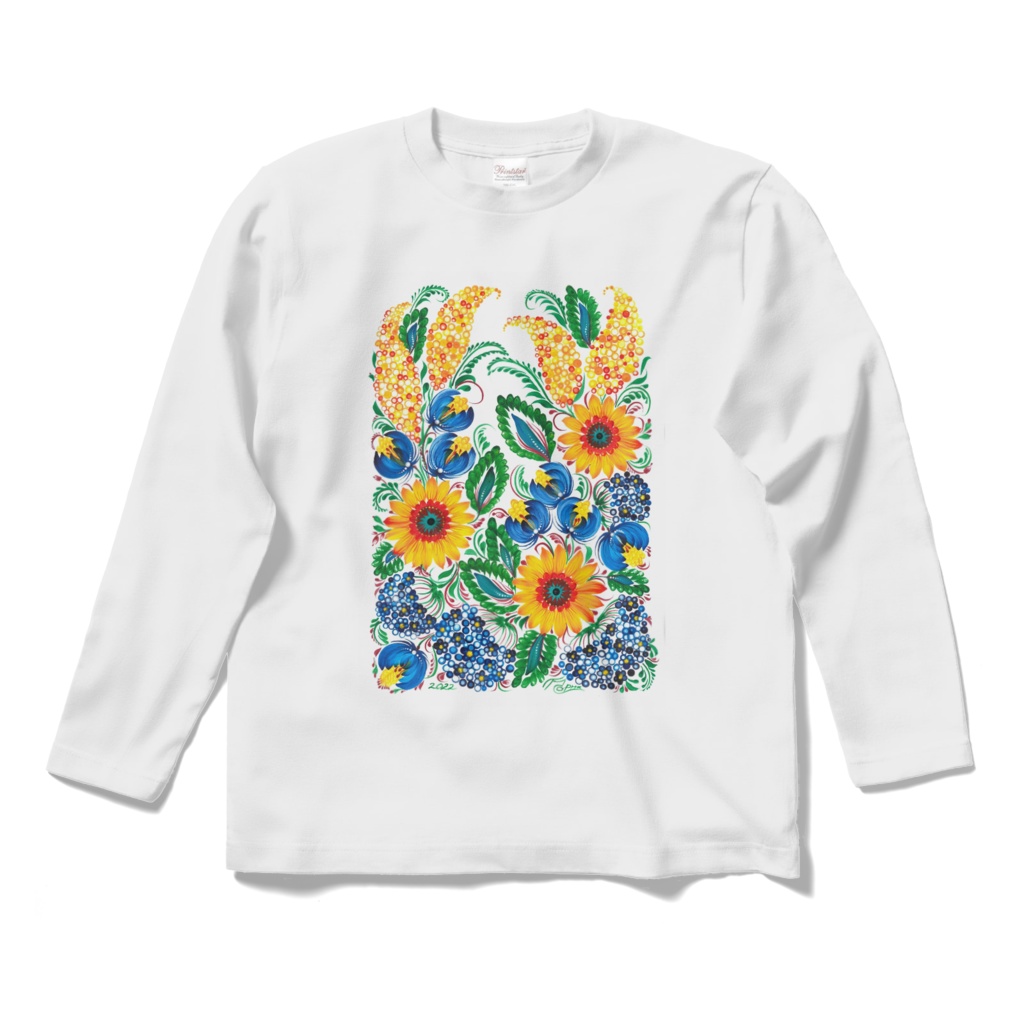 Tatyana.chorna☆ペトリキウカロングスリーブTシャツ(ユニセックス)☆5デザイン