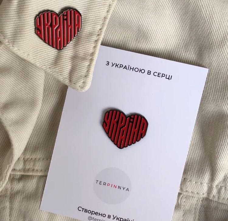 mriya pin ウクライナピンバッチ ウクライナ支援