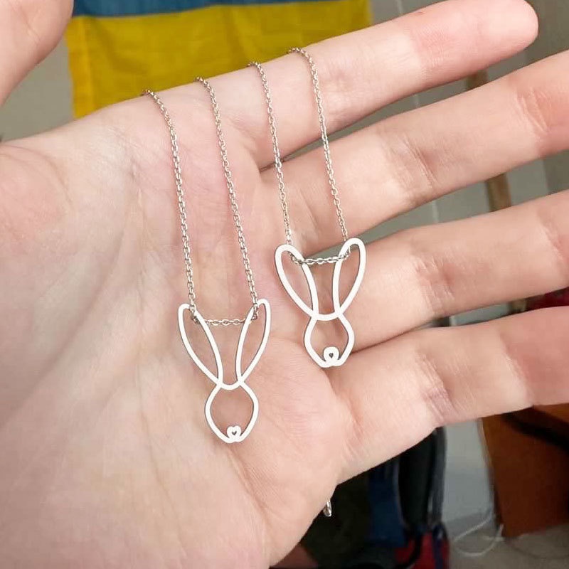 (送料込)新作 Denma Jewelry ウサギさんネックレス