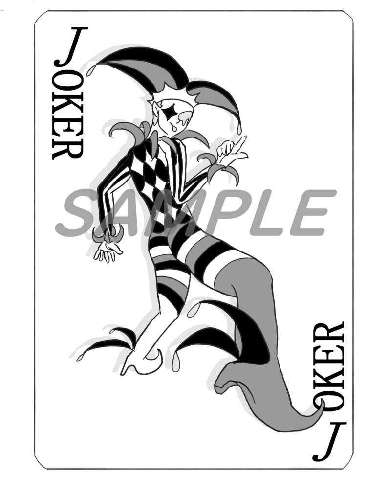 JOKERカードタトゥー【テクスチャ】