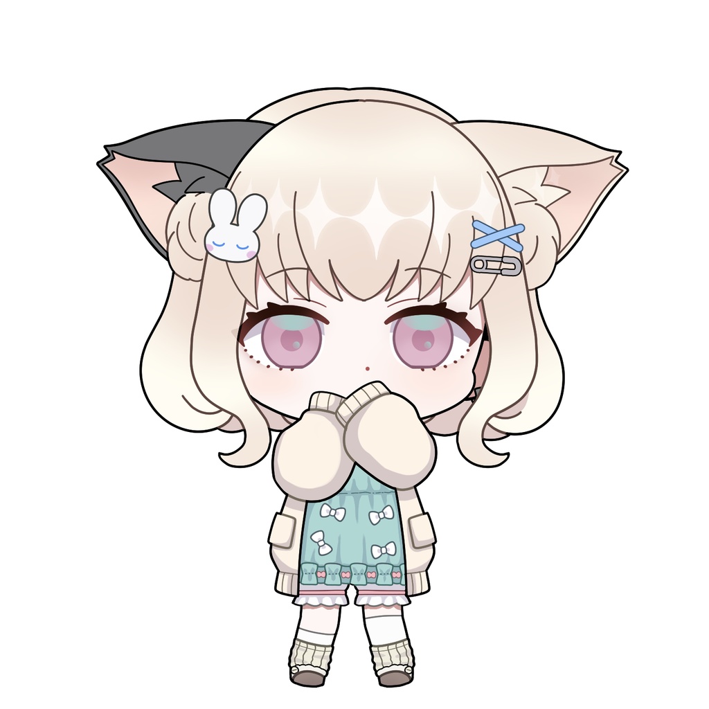 女の子ステッカー(部屋着ver.)