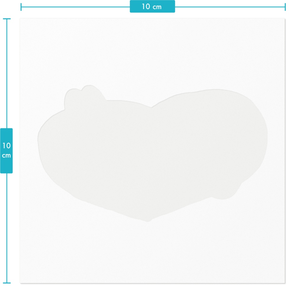 青ハートステッカー