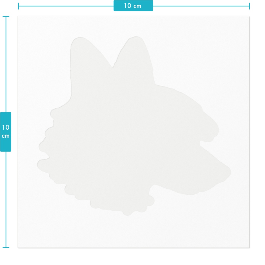 コヨーテ先生横顔ステッカー