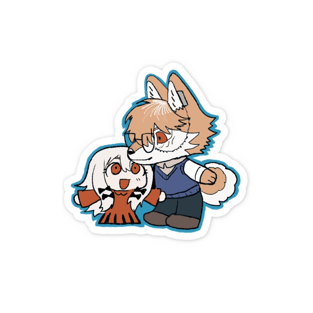 クルクスとラテアのスマホステッカー