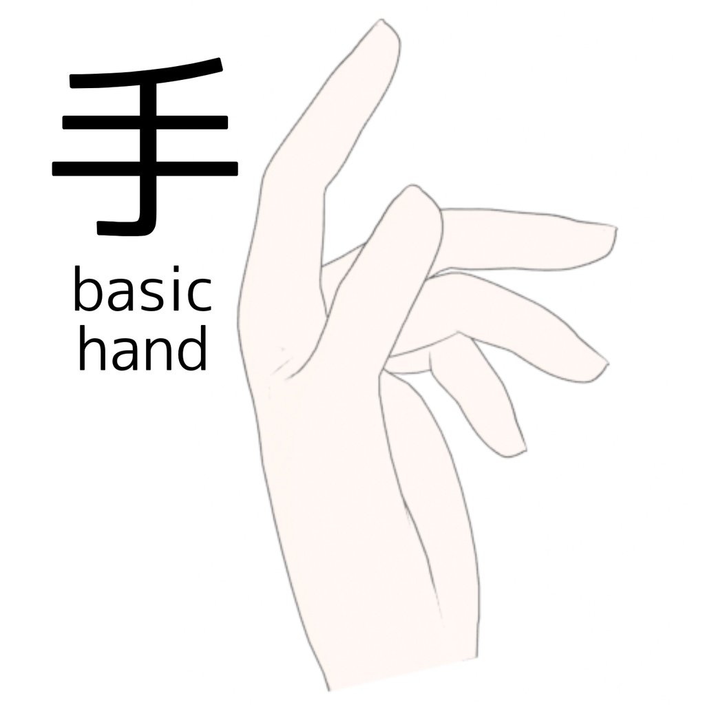 【3D素材】手＿標準