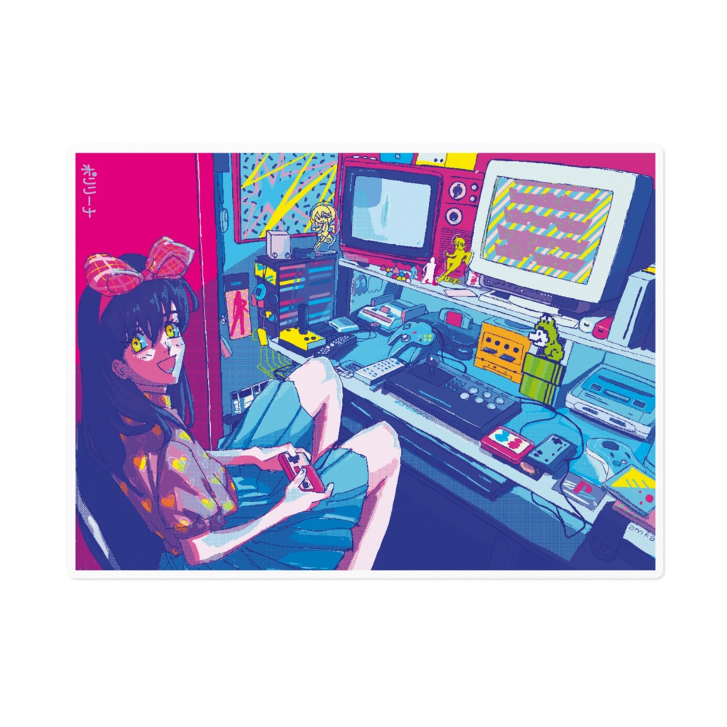 はくなさんの次女ステッカー