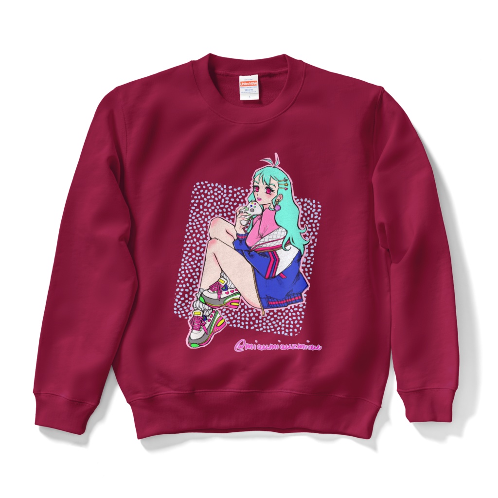 ゲームコントローラーを持つ少女スウェット♡