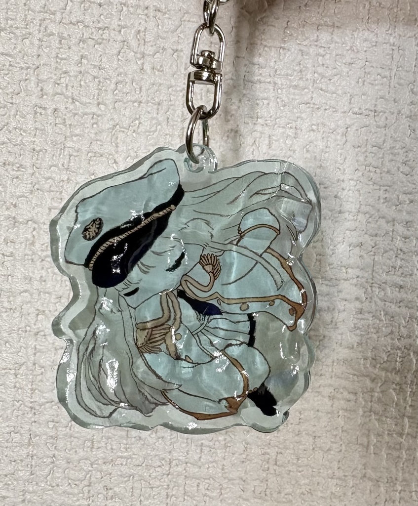 水面アクリルキーホルダー　レトロ