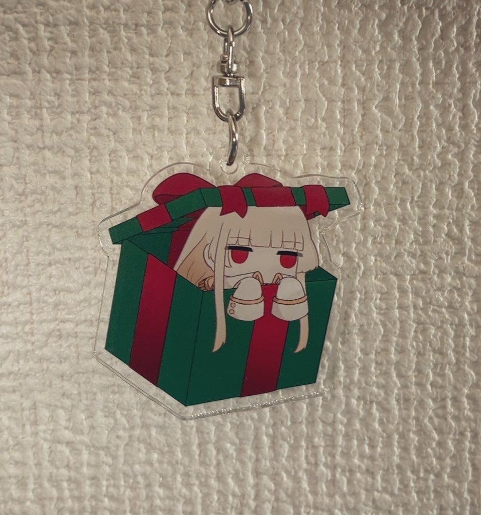 プレゼントBOXレトロ　アクリルキーホルダー