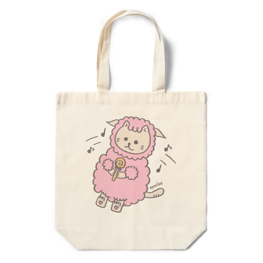 羊猫のキャンディちゃんエコバッグ