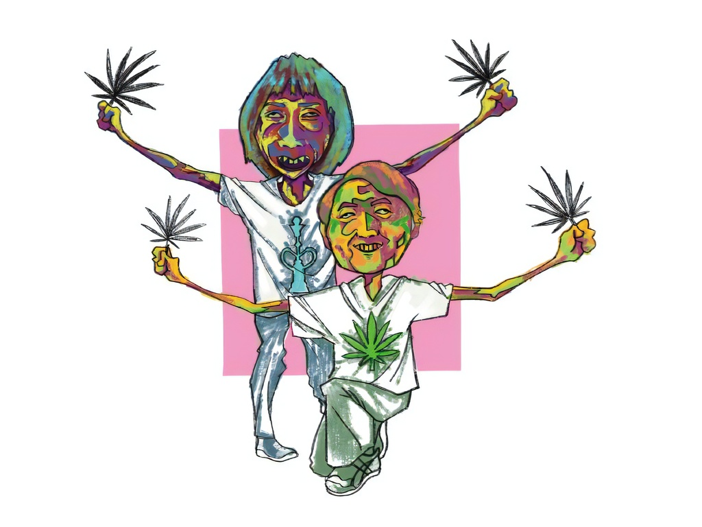 サイケガンジャトートバッグ